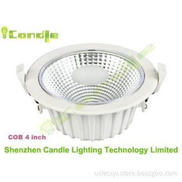 Waterproof COB 4 Inch Dimmable Led Downlights 9W , High Lum